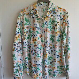 Loft Outlet Blouse - Floral Multicolor - Long Sleeve - Size X-Small - (538)